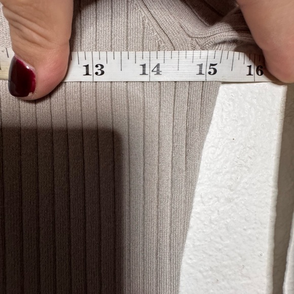 Theory Taupe Long Sleeve Dress - Picture 6 of 7